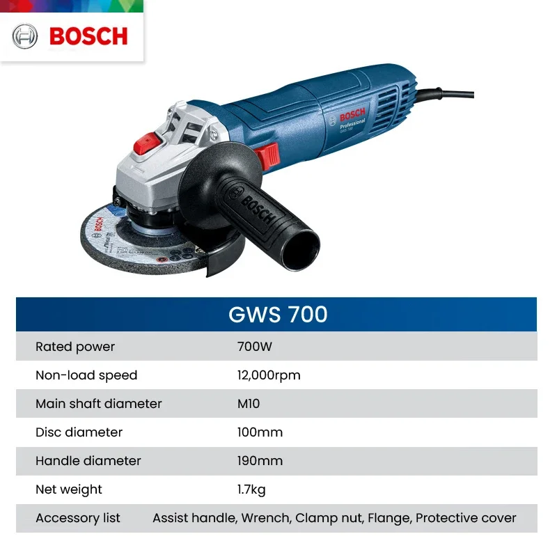 Bosch GWS 700 Angle Grinder Wi - đánh giá và giá Tools Heavy Equipment