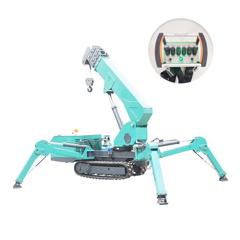 7T Hydraulic Spider Crane Mini - đánh giá và giá Compact Crawler Boom Lift