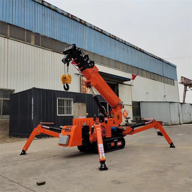 Compact Mini Spider Crane Hydr - đánh giá và giá Heavy Equipment Lifting