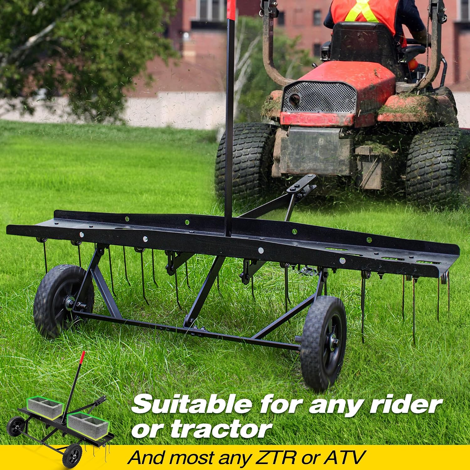 Tow Behind Lawn Dethatcher Rak - đánh giá và giá Tools Heavy Equipment