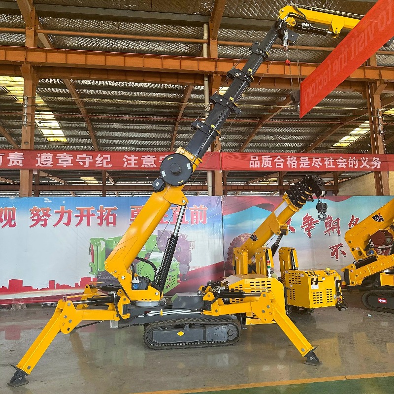 Compact Mini Spider Crane Hydr - đánh giá và giá Heavy Equipment Lifting