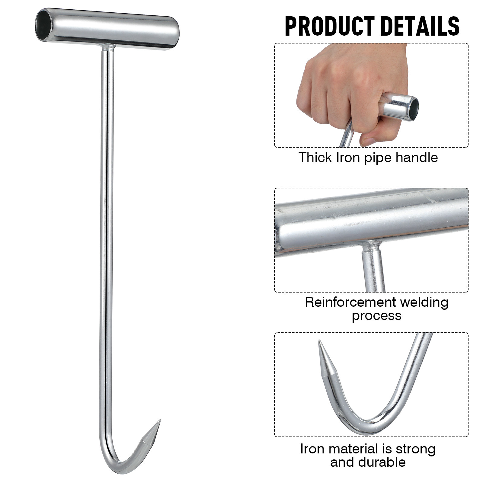 2 Pcs Manhole Cover Hooks Manh - đánh giá và giá Manhole Cover Lifting