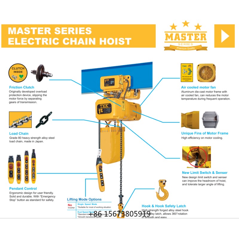 TXK 3 Tons  Electric Chain Hoi - đánh giá và giá Electric Chain Hoist